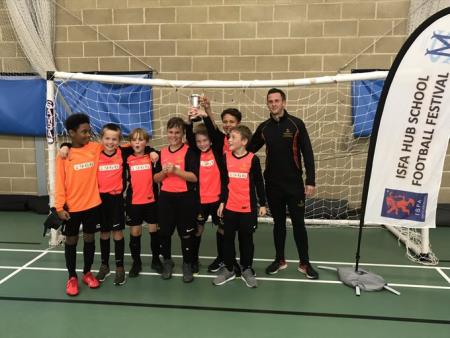 U10 boys win the ISFA Futsal Competition